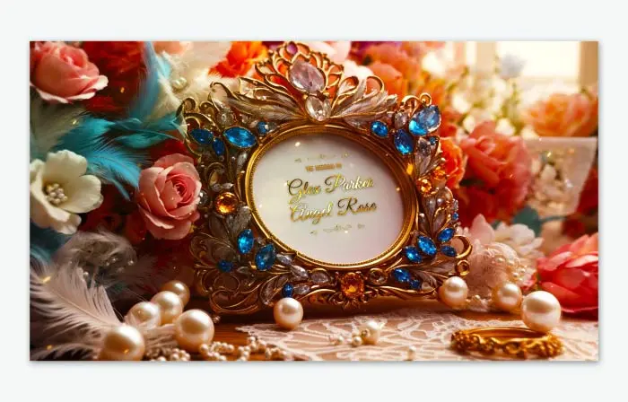 Vibrant 3D Feather Wedding Invitation Slideshow